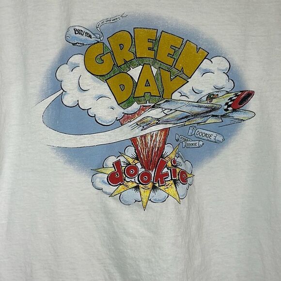 Green Day Mens White Short Sleeve Tshirt size 2xl Dookie - Picture 2 of 5